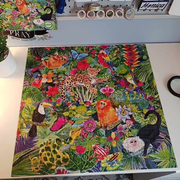 EEboo 1000 piece Puzzle Amazon Rainforest Colorful - Picture 9 of 11